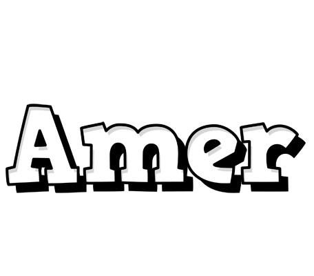 Amer snowing logo