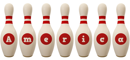 America bowling-pin logo