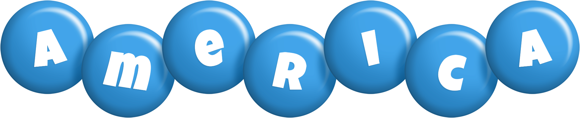 America candy-blue logo