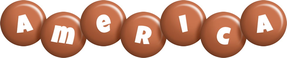 America candy-brown logo