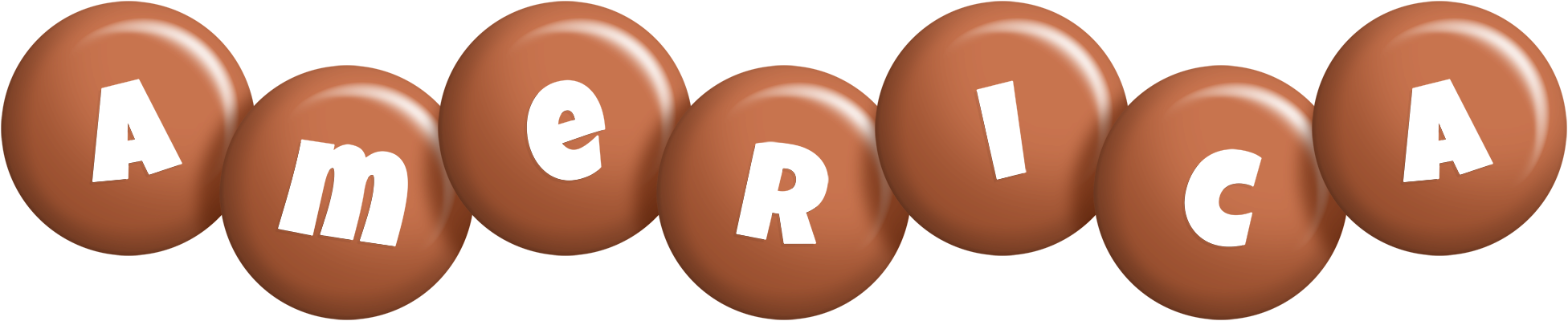 America candy-brown logo