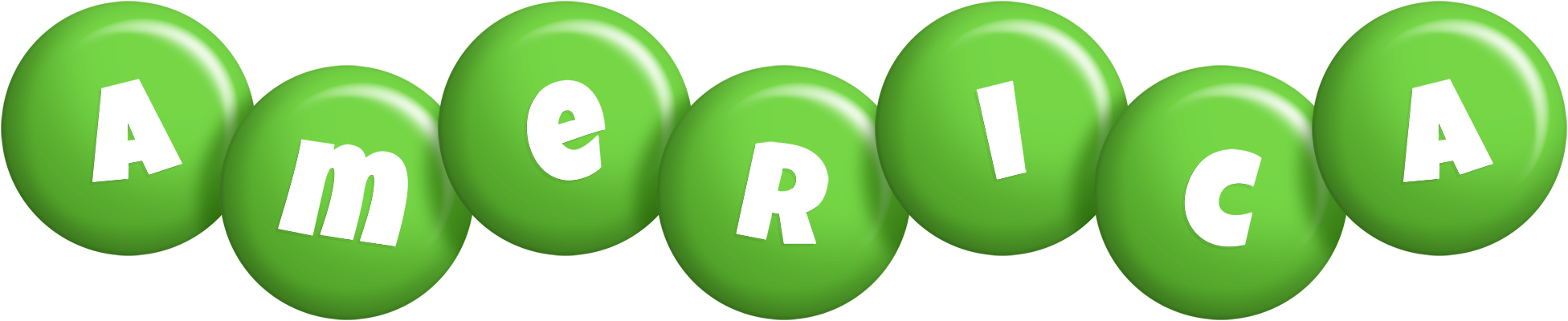 America candy-green logo