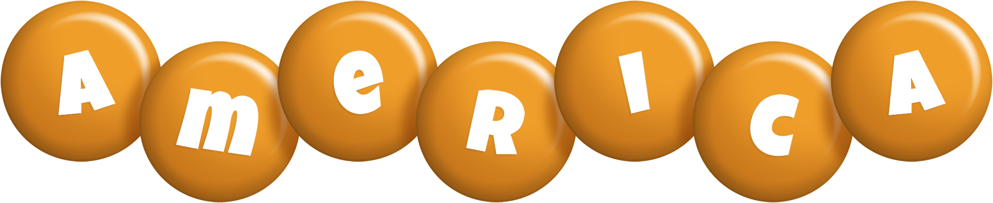 America candy-orange logo