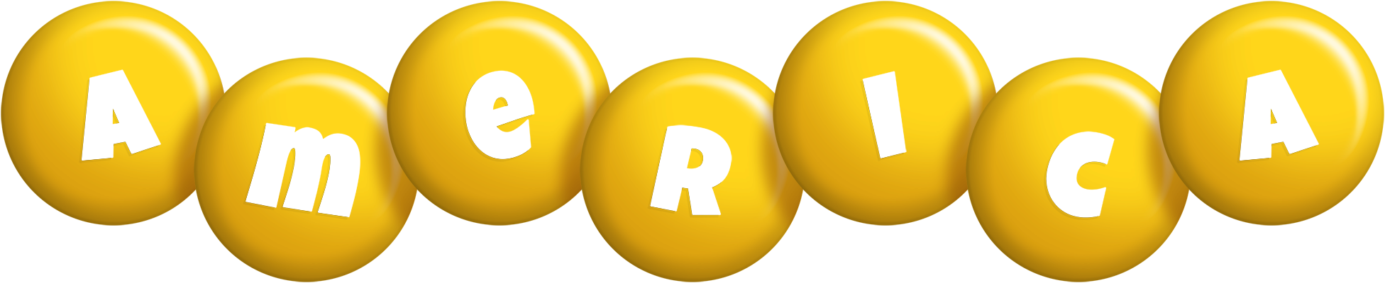 America candy-yellow logo