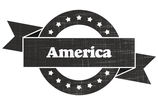 America grunge logo