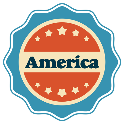 America labels logo