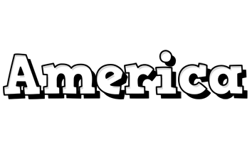 America snowing logo