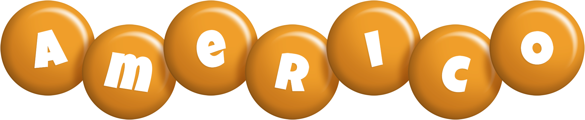 Americo candy-orange logo