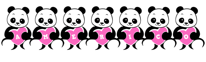 Americo love-panda logo