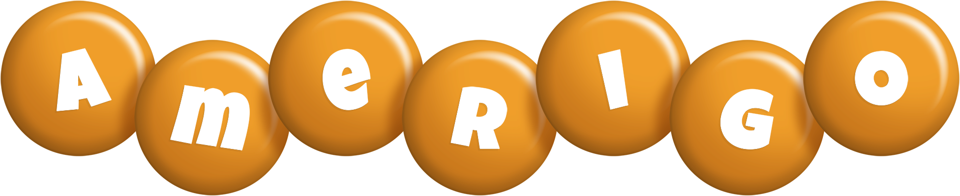 Amerigo candy-orange logo
