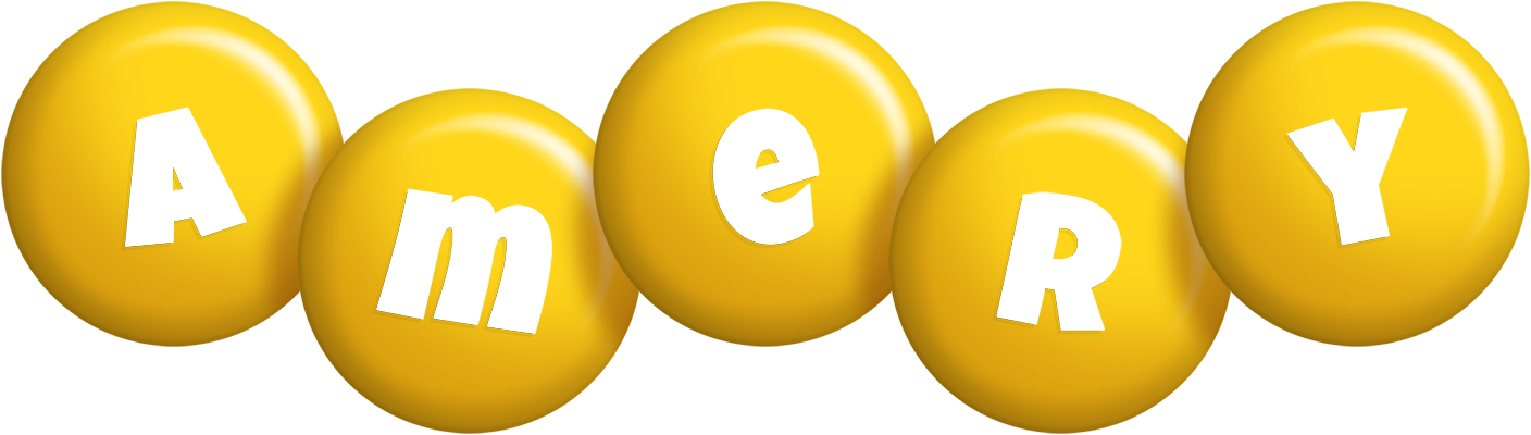 Amery candy-yellow logo