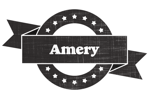 Amery grunge logo