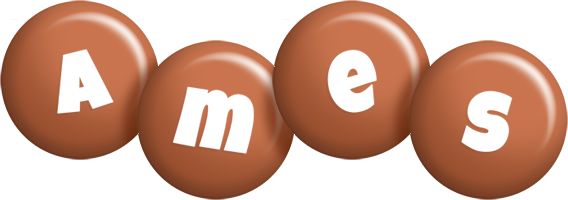 Ames candy-brown logo