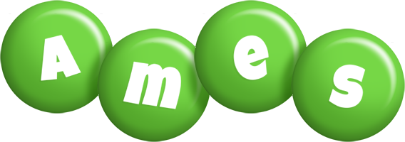 Ames candy-green logo