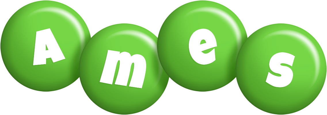 Ames candy-green logo