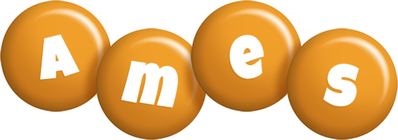 Ames candy-orange logo