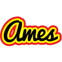 Ames flaming logo