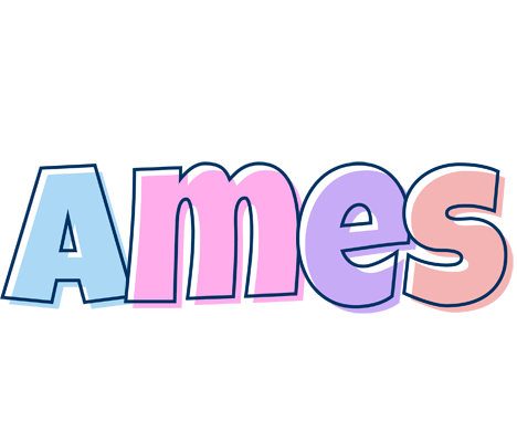 Ames pastel logo