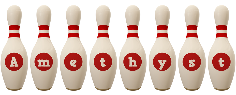 Amethyst bowling-pin logo