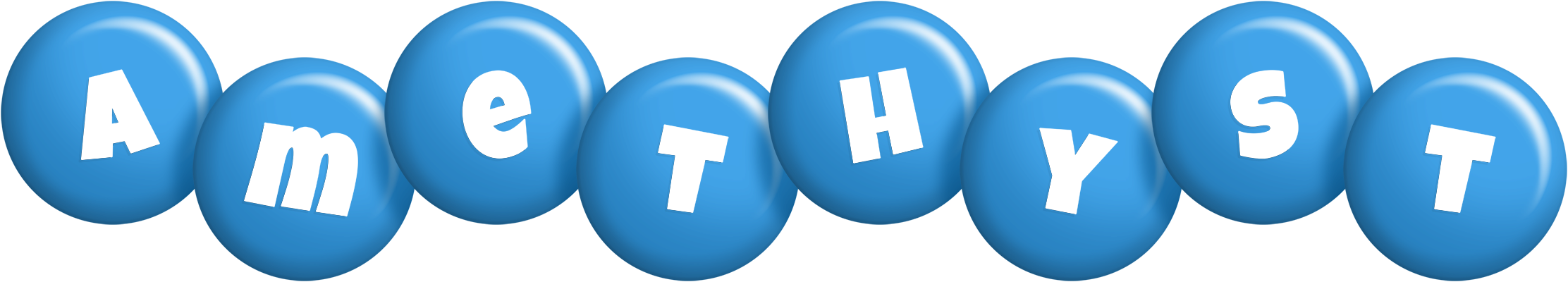 Amethyst candy-blue logo