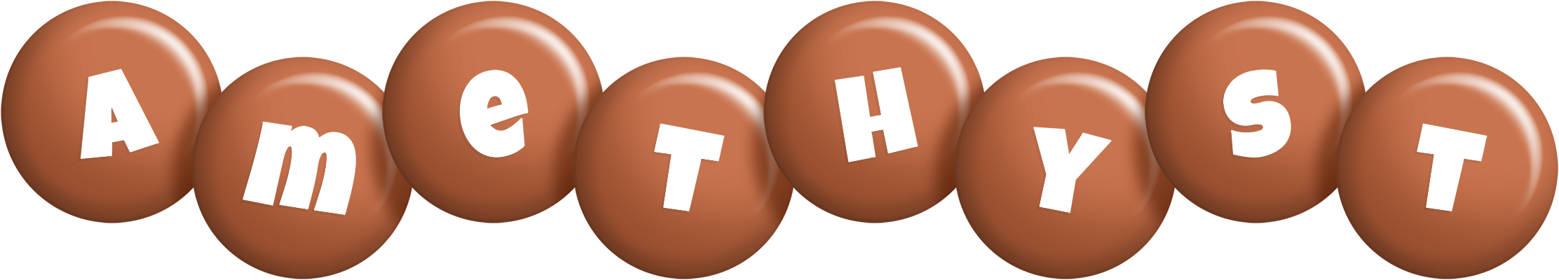 Amethyst candy-brown logo