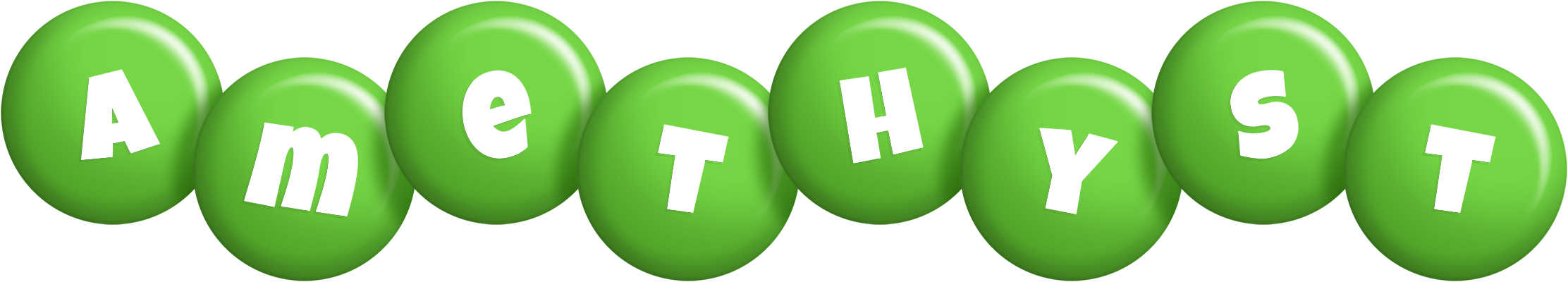 Amethyst candy-green logo