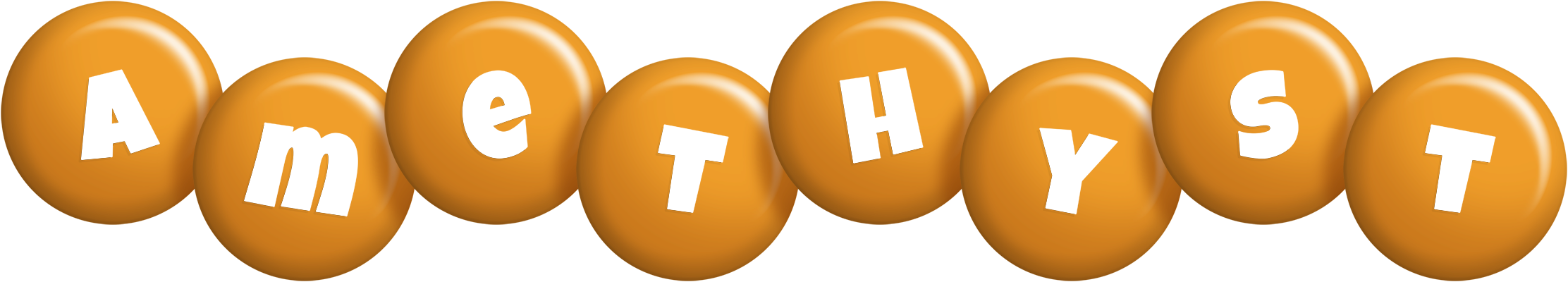 Amethyst candy-orange logo