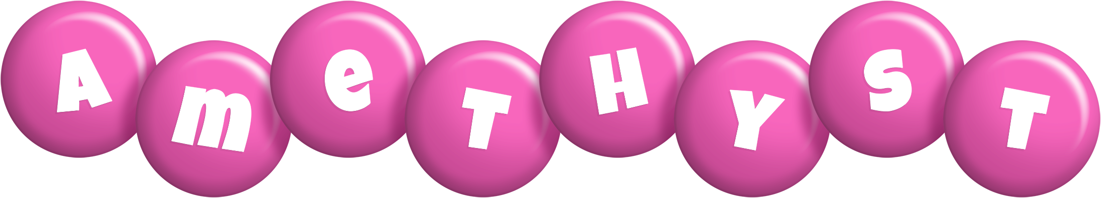 Amethyst candy-pink logo