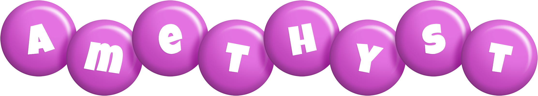 Amethyst candy-purple logo