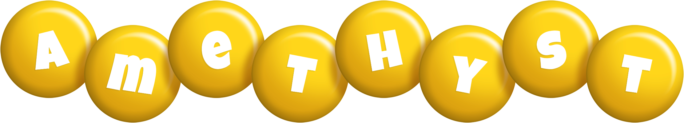 Amethyst candy-yellow logo