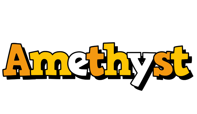 Amethyst cartoon logo
