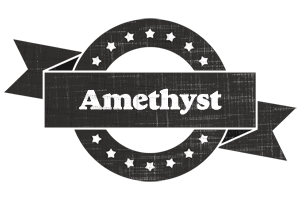 Amethyst grunge logo