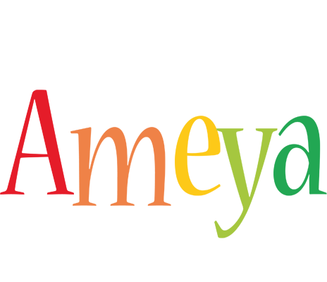 Ameya birthday logo