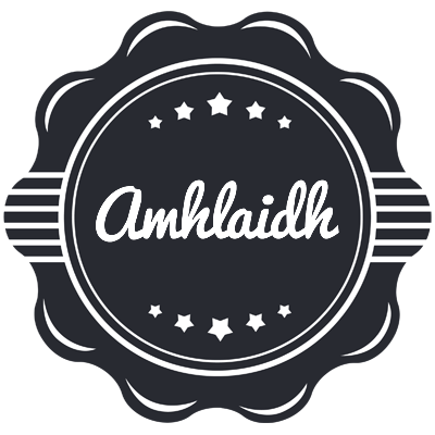 Amhlaidh badge logo