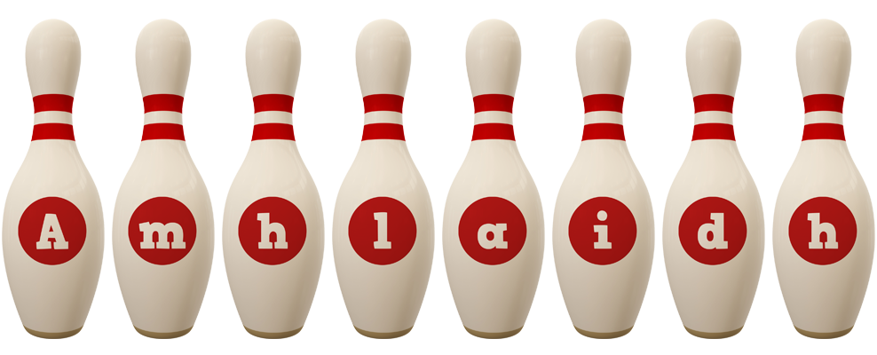 Amhlaidh bowling-pin logo