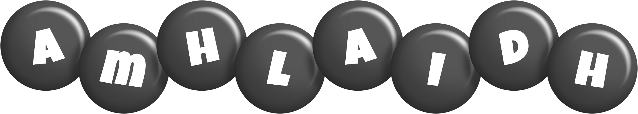 Amhlaidh candy-black logo