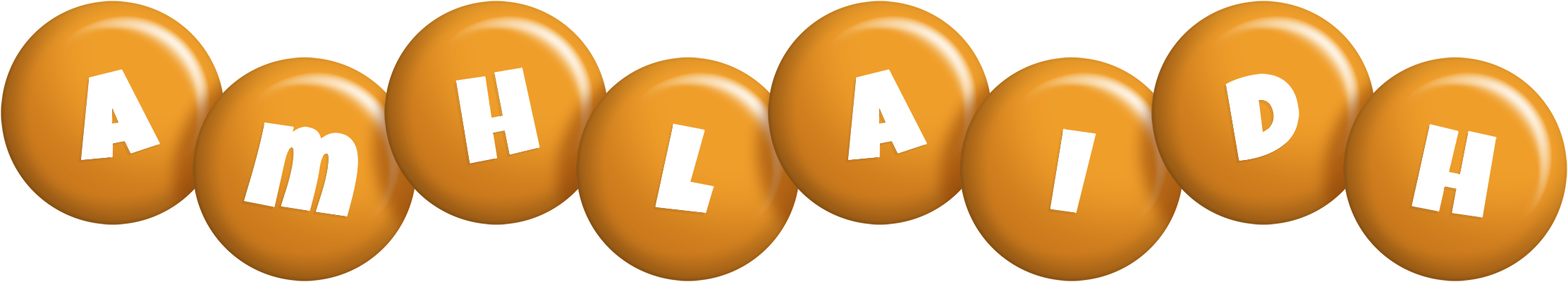 Amhlaidh candy-orange logo