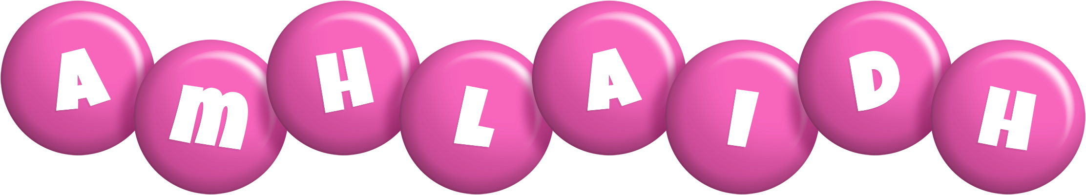Amhlaidh candy-pink logo
