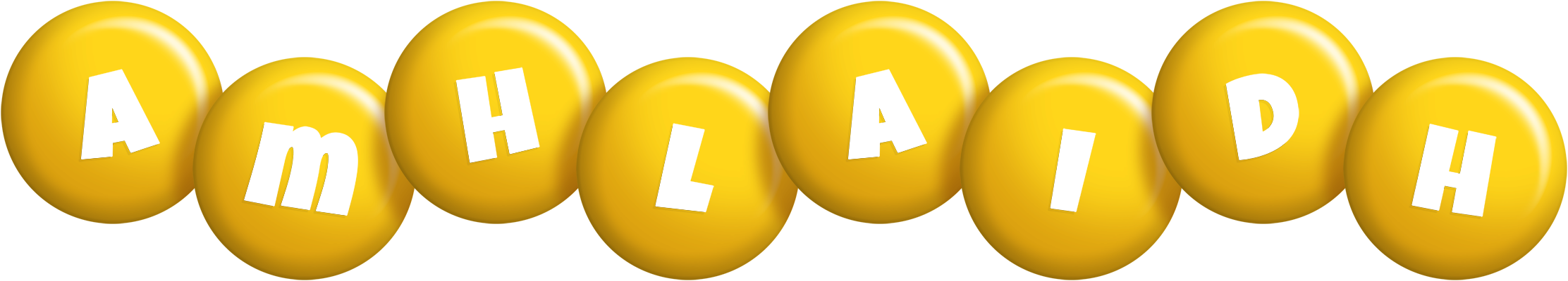 Amhlaidh candy-yellow logo