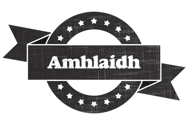 Amhlaidh grunge logo