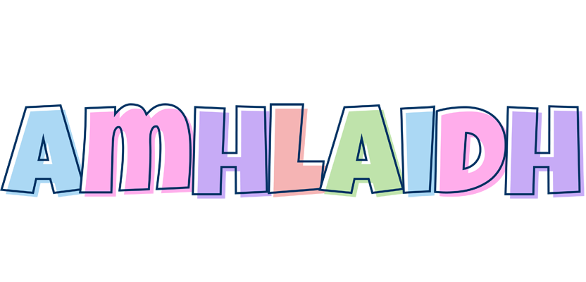 Amhlaidh pastel logo