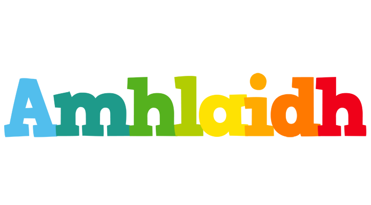 Amhlaidh rainbows logo