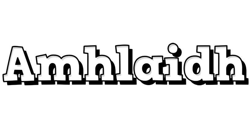 Amhlaidh snowing logo