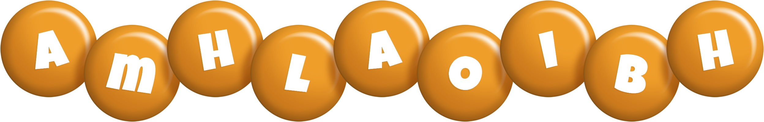 Amhlaoibh candy-orange logo