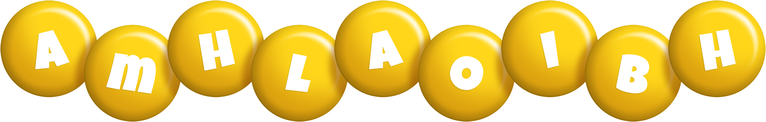 Amhlaoibh candy-yellow logo