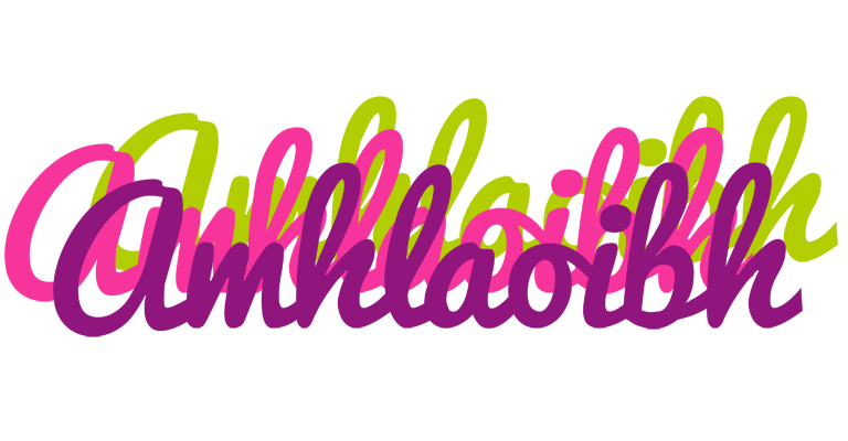 Amhlaoibh flowers logo