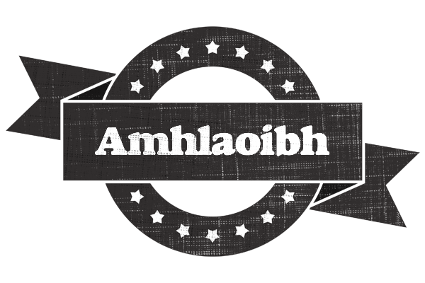 Amhlaoibh grunge logo