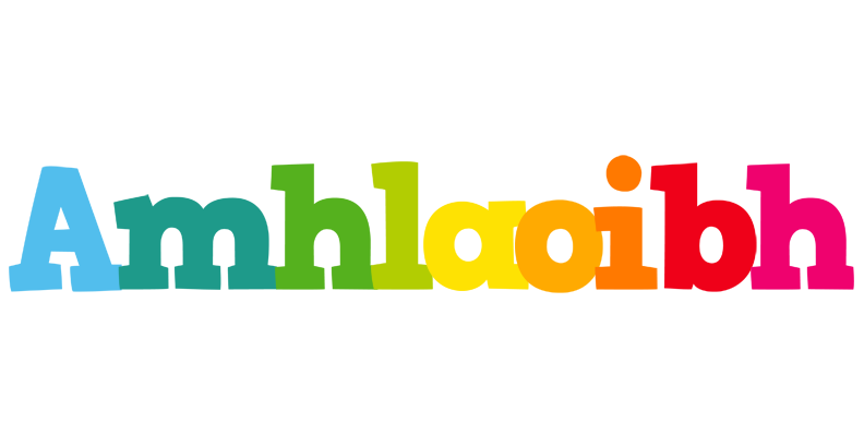 Amhlaoibh rainbows logo