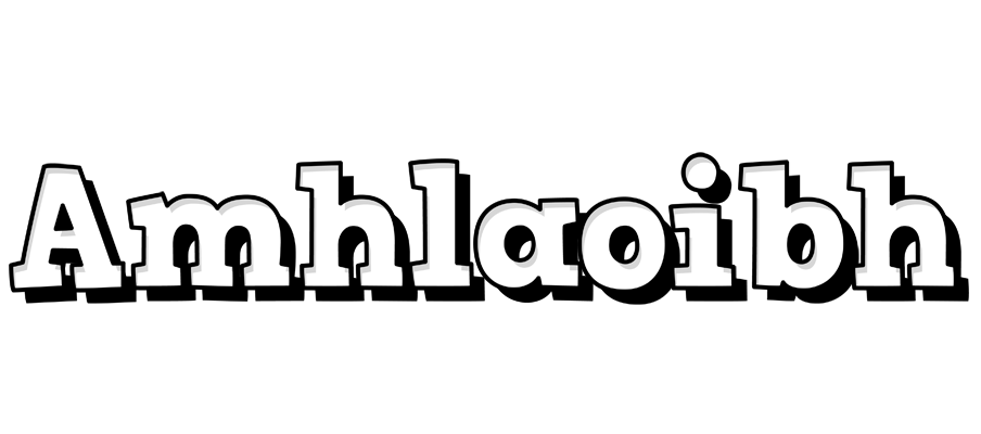 Amhlaoibh snowing logo