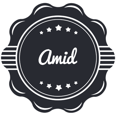 Amid badge logo